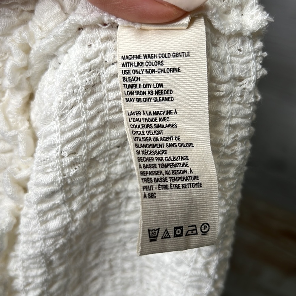 FREE PEOPLE
CONFECTION TOP white size Large - Picture 7 of 8